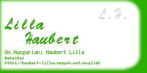 lilla haubert business card